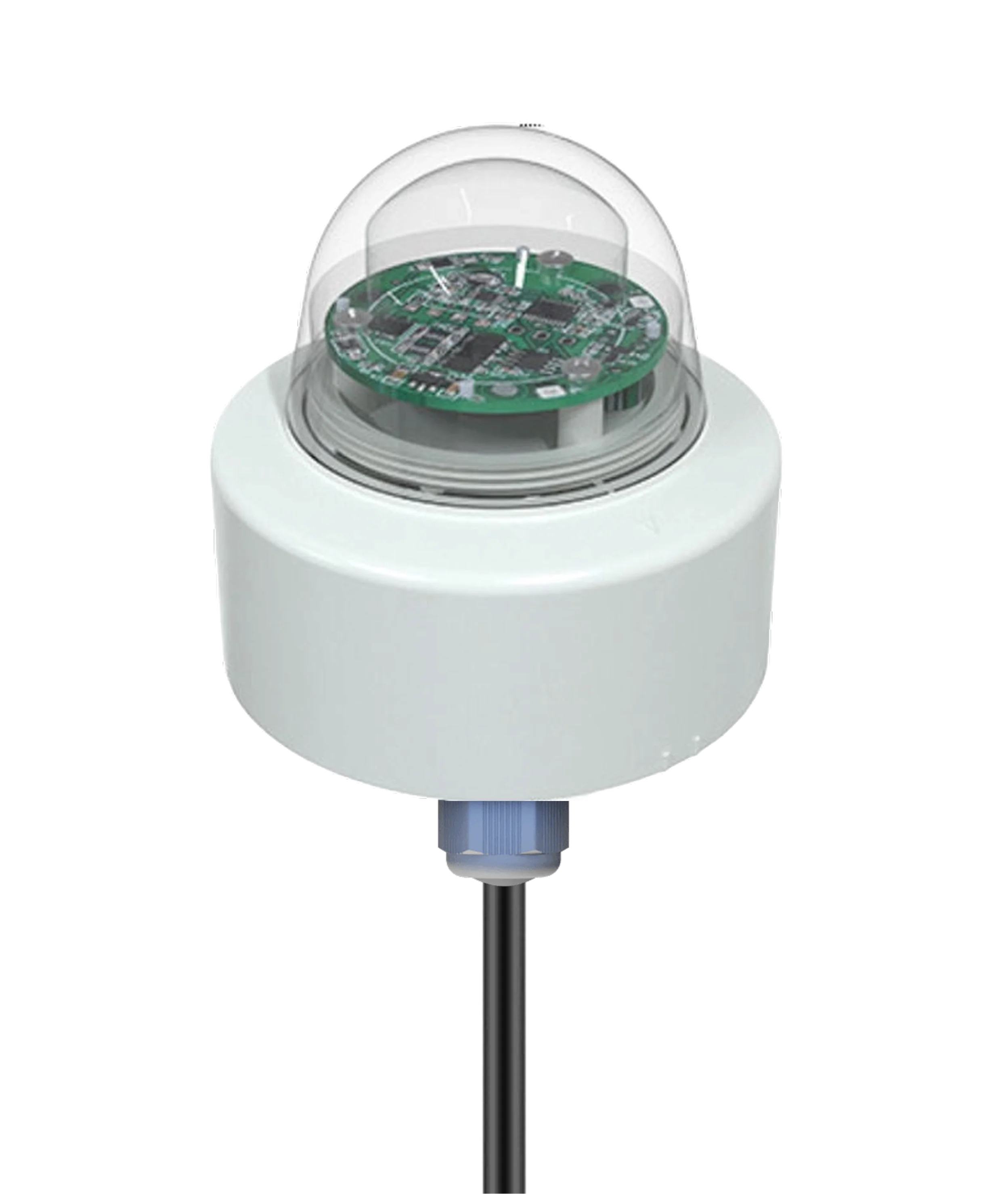 MacSync LORS X1 wireless rainfall monitoring sensor side view for smart agriculture and flood monitoring systems