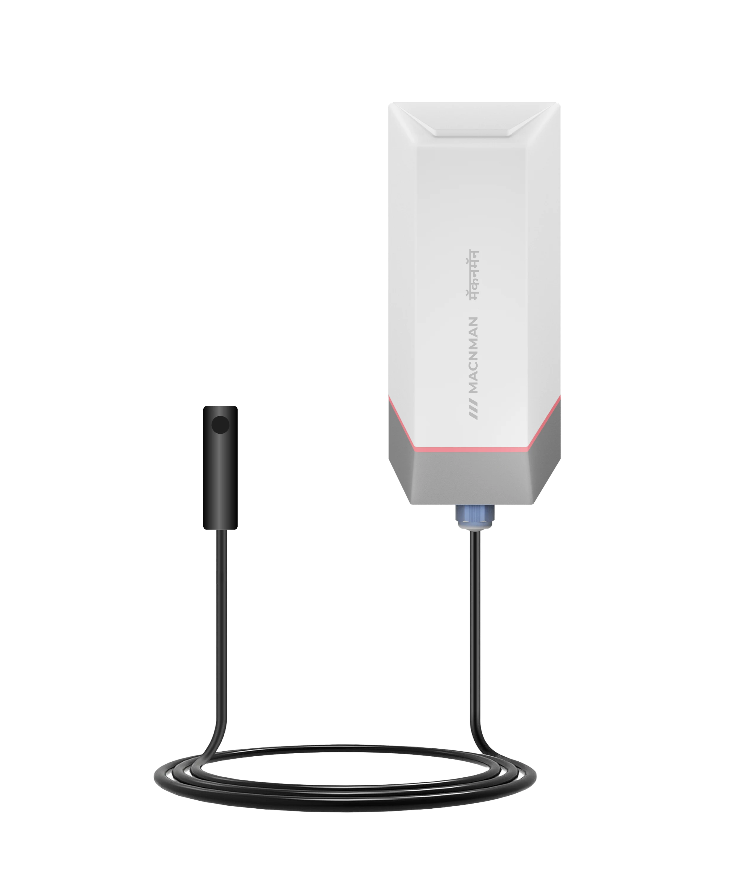 MacSync LCS X1 LoRaWAN capacitive diesel fuel level sensor package contents and industrial fuel monitoring accessories