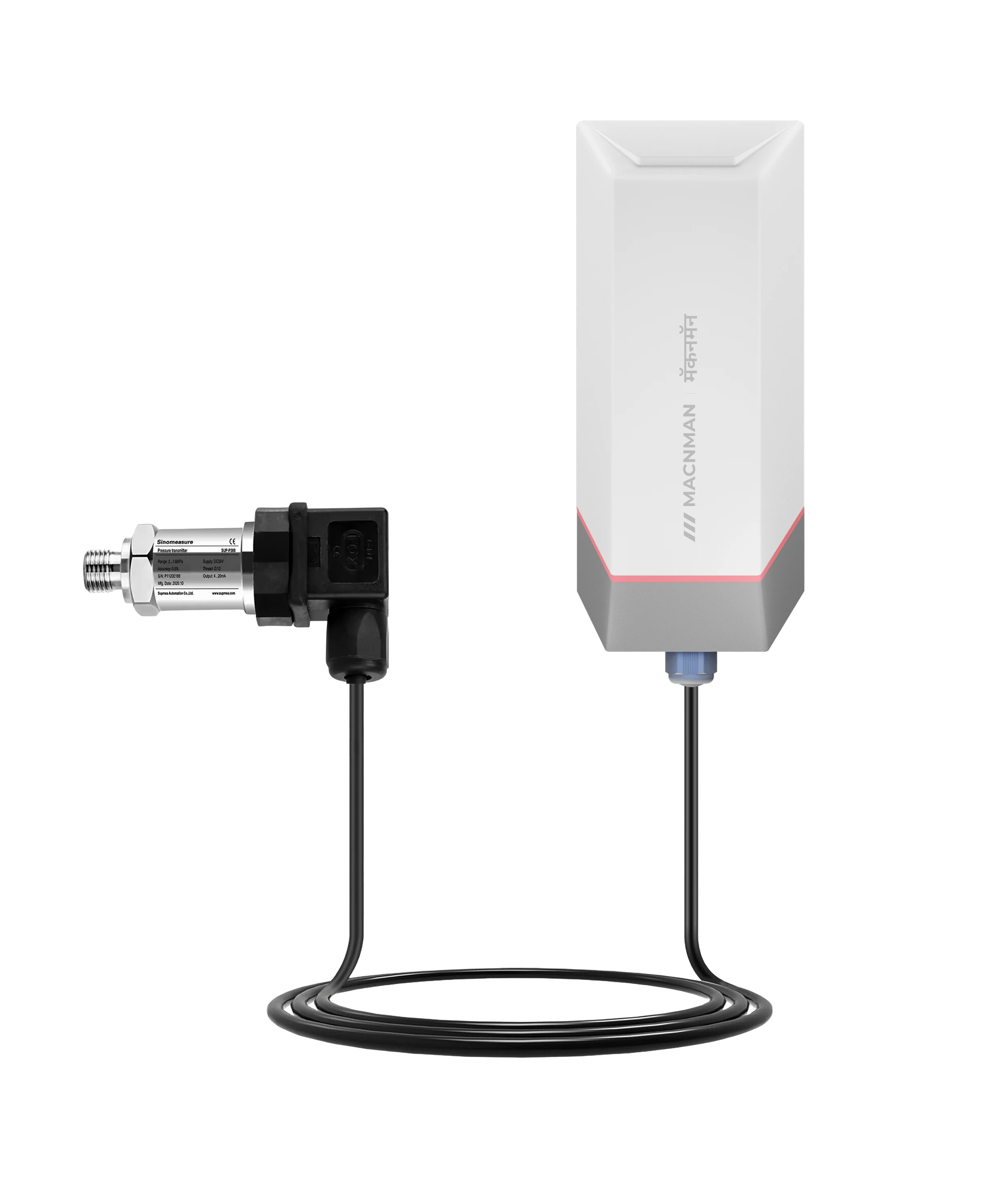 MacSync LRTD X1 RTD probe connectivity and enclosure side view for harsh industrial environments
