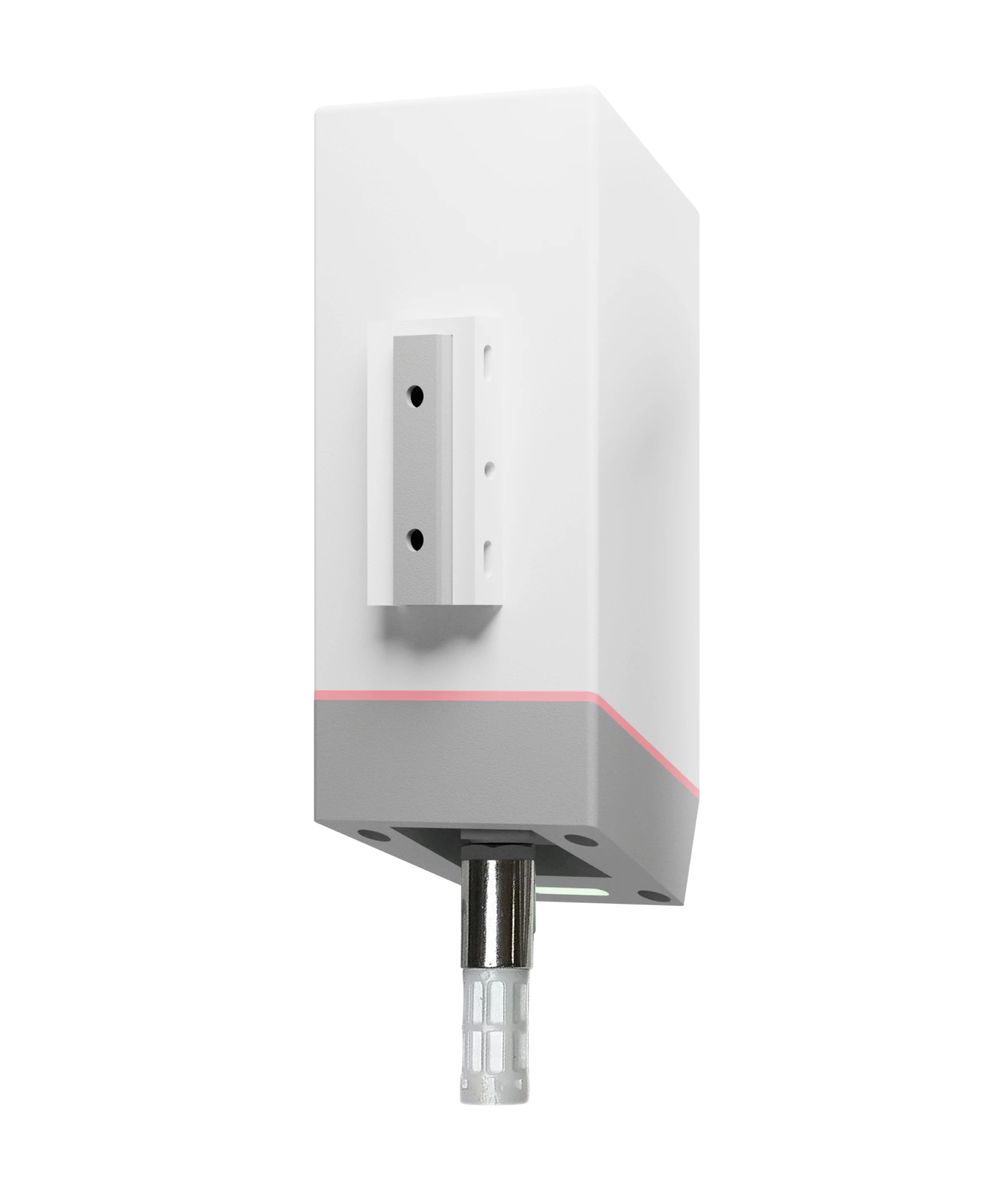 Industrial LoRaWAN environmental sensor side profile with rugged IP65 enclosure